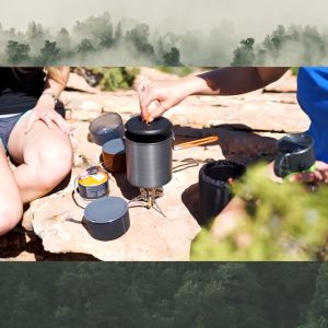 GSI ชุดหม้อเดินป่า Halulite Microdualist