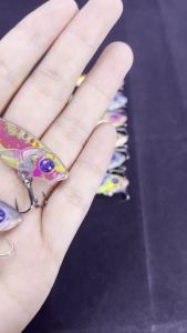 Hopeblaze FlorVIB Zinc Alloy Metal VIB Lures 3Pcs Blood Slot Treble Hooks For Bass Pike Walleye Trout Freshwater Saltwater