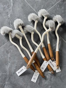 Elbow Non-Dead Angle Toilet Cleaning Brush Long Handle Japanese S-Type 360-Degree Cleaning Long Handle Toilet Brush Toilet Handy Gadget