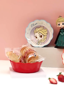 🍭Cartoon Disney Elsa Cute Cartoon Children Tableware Baby Bowl Dinner Plate Cup Rice Bowl Melamine Bowl Anti-Shock Drop-Proof Soup Bowl for Kids Ready Stock
