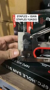 Staples Tembak R23 Paket + Isi 5000pcs 6mm & 8mm Gun Tacker Stapler Staples Perekat Powerfull FREED