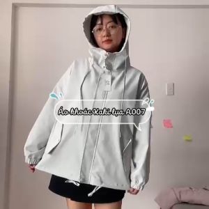 Áo khoác chống nắng kaki cao cấp A007 có mũ form rộng phong cách Hàn Quốc Lamo Home