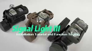 BOOIU Gen3 Sidewinder Helmet Light Multi Color Waterproof LED Strobe Lamp Nylon Hunting Survival Tactical Light For FAST Helmet