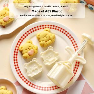 Bear Shape Baking Mold for Home Use Ice Skin and Mung Bean Cakes