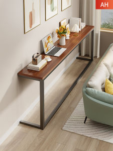 MUGG | Narrow Sofa Back Storage Shelf Real Wood