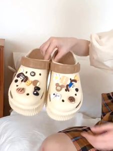 UoMeAi Sandal bapao / sandal jibbitz / sandal slop / sandal baim / sandal kodok / wedges baim / sepatu wedges