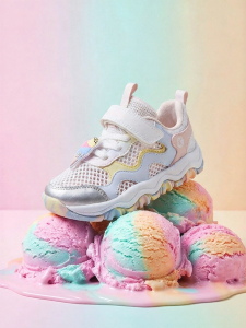 Qiaodan | Velcro Breathable Soft Bottom Childrens Sneakers