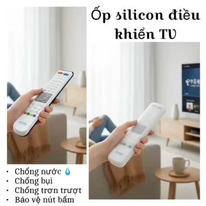 Vỏ Bọc Remote Silicon Trong Suốt Chống Thấm Nước Chống Bụi Bẩn Bảo Vệ Điều Khiển Tivi Máy Lạnh Co Giãn Linh Hoạt