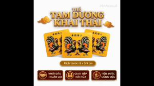 Thẻ Bài Tam Dương Khai Thái - Kích Hoạt May Mắn Khởi Đầu Thuận Lợi Công Danh Thăng Tiến