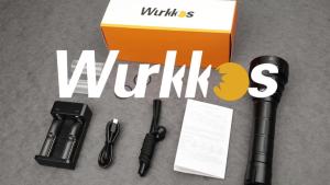 Wurkkos DL40 Diving Flashlight 5000 LM Adjustable Beam Long Range Waterproof Night Lighting Professional Diving Light