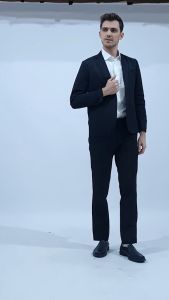 Blazer Pria Nikahan Warna Hitam Kancing 2 / Jas Cowok Style Kantoran Slimfit Terlaris Ukuran S M L XL XXL