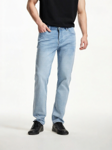 Jack Jones | Elastic Cooling Men Jeans Straight Light Blue Icy Silky