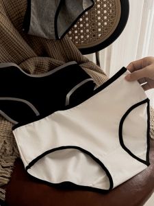 5A Antibacterial Pure Cotton Triangle Panties Comfortable Soft Skin-Friendly Womens Underwear Low Waist Mid-Low Waist Youth