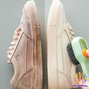 MegaMate แปรงรองเท้ามีช่องใส่น้ำยา ขนแปรงนุ่ม แปรงปัดผ้า แปรงทำความสะอาดอเนคประสงค์ Shoe brushes