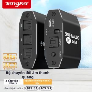 Tengfei | Đầu Chia Âm Thanh Quang Học Số Toslink 1x3 Cổng