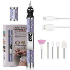 Electric Nail File Adjustable Speed Nail Tool Set Suitable for Trimming Polishing Filing Conditioning and Peeling Thick Toenails