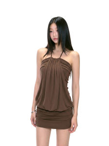 withmin | Đầm Halter Không Dây Sleek Pure Desire
