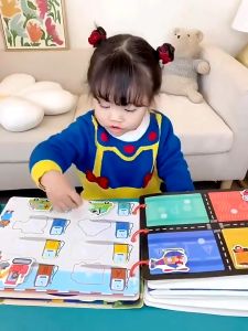 Babys Magic Sticker Enlightenment Book Diy For Kids Education Toys Logical Early Learning Busy Book