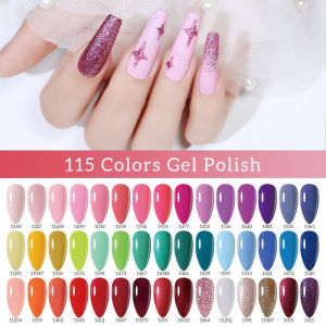 Arte Clavo 8ml Gel Nail Polish Long Lasting Soak Off UV LED Gel Varnish  Enamel Top Base Coat All For Manicure Shiny 115 Colors
