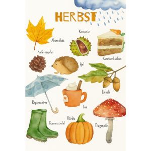 Pumpkin Spice Latte Canvas Wall Art Hello Autumn Coffee Shop Print Poster Farmhouse Kitchen Decor Dining Room Thanksgiving Gift