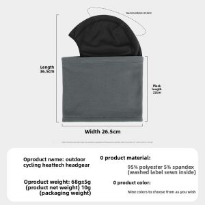JIFANPAUL | Warm Winter Cycling Ski Hat with Fleece Neck Warmer