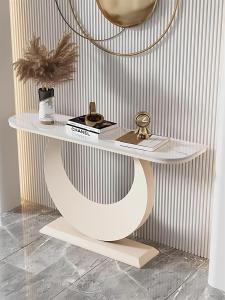 Italian Cream Style Luxury Semi-Circle Table
