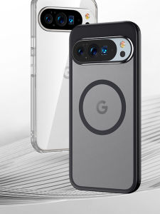 Google Pixel 10 Anti-Fall Transparent Magnetic Charging Case Matte Fingerprint Resistant Compatible with Pixel 9 pro XL 9a 8 8Pro 8a 7 7Pro
