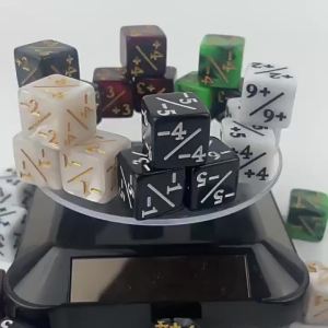 16mm 6 Side Dice Counters +1-1 Kids Toy Counting For MTG The Gathering Card Gaming Token Loyalty Gift 10PCS/Bag