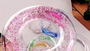 Salbabida For Kids/Adult Transparent Inflatable Swimming Ring/Transparent Salbabida Sequin Swimming Ring Fashion Swimming Ring Salbabida Floater Inflatable