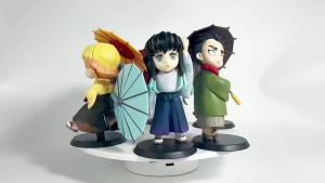 Bandai | Demon Slayer I LOVE RAINNY DAY Serie Cute Tanjiro Kamado/Nezuko Kamado/Zenitsu Agatsuma Figures Blind Box Doll Action Model Toys