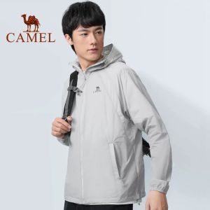 Camel upf50 mens sun protection jacket thin ice silk face cover jacket