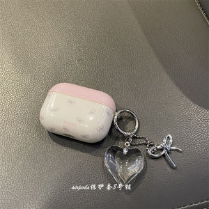 Korean Style Butterfly Knot Design AirPods Protective Case Compatible with 1st 2nd 3rd Gen And pro Models Hard TPU Material