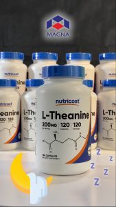 นูทรีคอสท์ แอล-ธีอะนีน 200 mg แคปซูล Nutricost L-Theanine /กินร่วมกับ ถั่งเช่า น้ำมันปลา โอเมก้า 3 กระเทียมสกัด กาบา กิงโกะ กรีนที แอล-กลูตามีน วิตามินบี วิตามินซี กรดอะมิโน