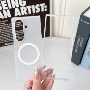 Matte Transparent Magnetic For Magsafe Phone Case For Samsuang Galaxy Z Fold 8 Ultra 7 6 5 4 3 Shockproof Protective Hard Cover