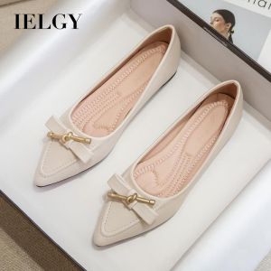 IELGY Pointed-toe Single Shoes Womens Soft-soled Summer Pumps with A Flat Temperament Pointed-toe Mules