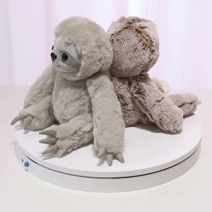 Cuddly Smile Sloth Plush Toys Fluffy Lifelike Sitting&Prone Pose Wild Sloth Doll Warm Hugging Animal Doll Kawaii Home Decor