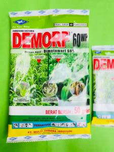 Fungisida Sistemik DEMORF 60WP isi 5gr 50gr dr Cap Kapal Terbang F