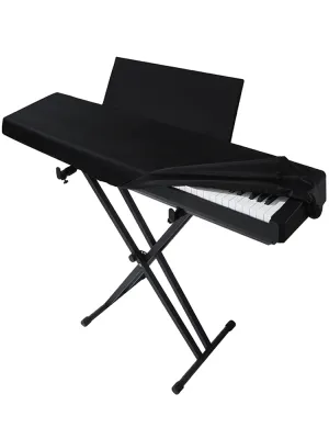 Piano Keyboard Dust Cover for 88 Keys with Additional Full Cover for Music Sheet Stand for Digital Electric Pianos Elastic Lock