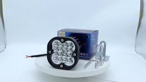 【Ready Stok】MOFOX C2 ​​Laser Gun MDL Mini Driving Light 16LED 48W Lampu Tambahan Putih untuk Sepeda Motor Mobil Lampu Kerja Lampu Kabut