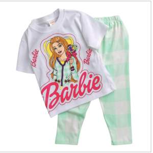 (12-24KG) Bộ tay ngắn quần dài bé gái thun BORIP đẹp co giãn màu đẹp y hình (225)