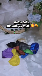 Paket Balon Latex Metalik Kombinasi Warna (Part 2) Isi 30pcs