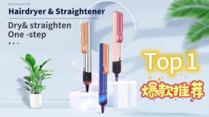 2 in 1 Straightener & Hair Dryer Negative Ion Blow Dryer Flat Iron | Wet to dry straightening with air | No heat damage Multi-styler Faster Drying Straighter Styles