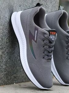 Mens Summer Breathable Mesh Sports Shoes Casual Running Shoes Soft Bottom Anti-slip Shoes Comfortable Slip-On Sneakers