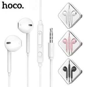 HOCO M55 Wired Headphones 3.5mm Stereo Earphone With Mic Volume Adjustment Button Compatible With Compatible With Laptop Tablet Universal For All Smartphones