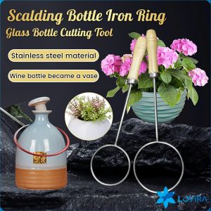 LoviRa 6.5/8.5cm Scalding Bottle Iron Ring Glass Bottle Cutting Tool DIY Vase