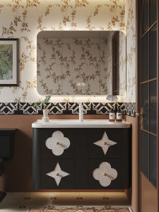 DIPURUI | Four-Leaf Clover Design Bathroom Vanity Sink Set