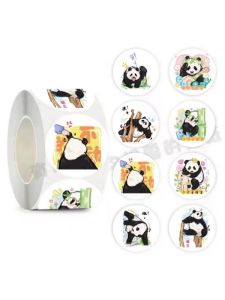 500 Stickers/Roll LB Feiyun Golden Tiger FINSBURY Panda Stickers National Treasure Three Princes Cute Blue Roll Stickers Decorative Stickers