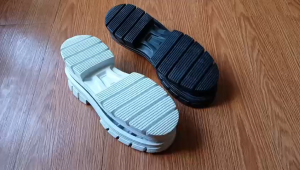 Outsole Sepatu Wanita Alas Bawah Sol Sepatu Boots Hitam Putih Cewek TPR Ataru Size 36 sd 41