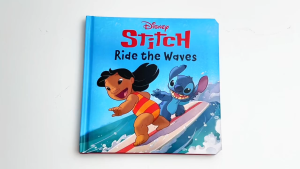 Disney Stitch Ride The Waves Story Book Padded Hardcover For Kids