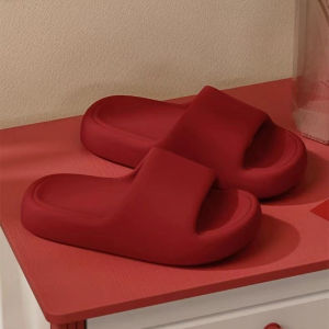 Women Sandals Flip Flops Men Slippers Solid Color Simple Non-slip EVA Soft Sole Comfortable Shower Slippers Outdoor Couple Shoes